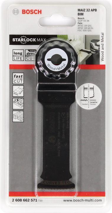 Produktbild Bosch Professional Zubehör BIM Tauchsägeblatt MAIZ 32 APB, Wood and Metal, 80 x 32 mm, 1er-Pack