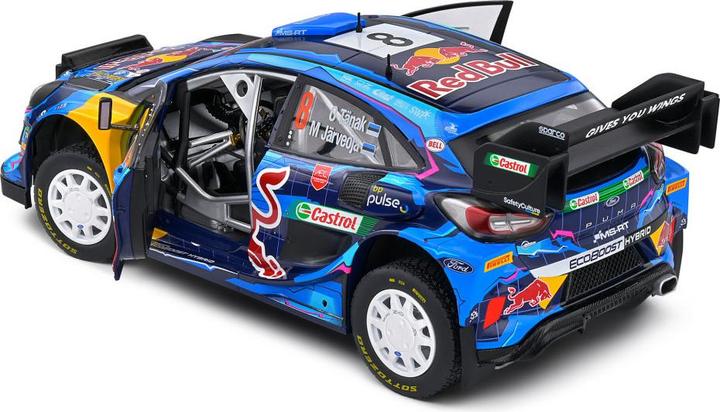 Actual product image Solido 1:18 Ford Puma Rally1 Hybrid #8 blue