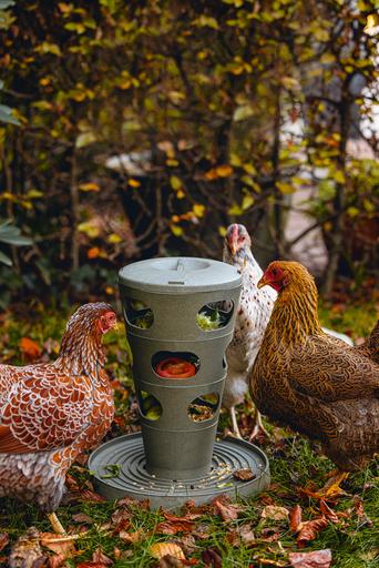 Produktbild Beeztees Futterstelle Hühner Futterturm, Grau