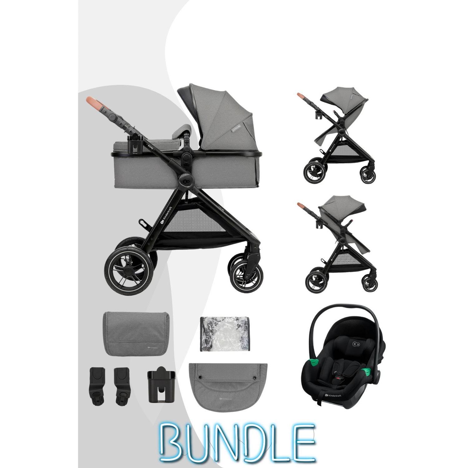 KinderKraft Kinderwagen 3in1 Esme Pro / Kombikinderwagen (62598559)