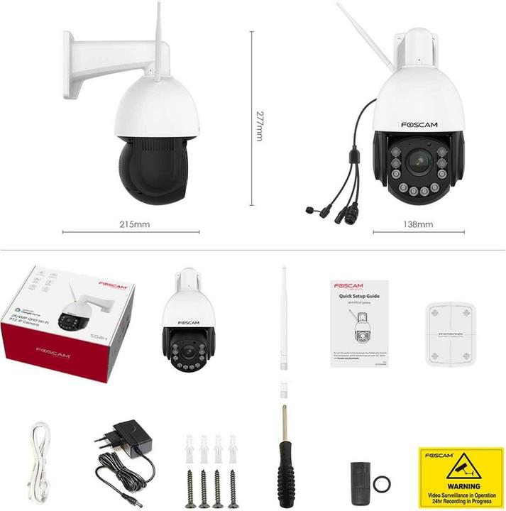 Actual product image Foscam SD4H WLAN IP surveillance camera 2560 x 1440 pixels