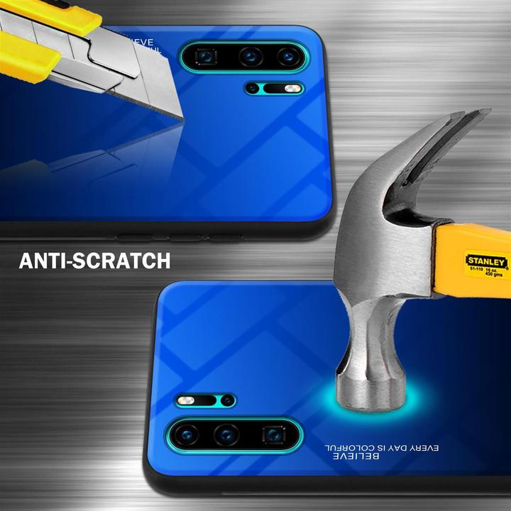 Actual product image Cadorabo TPU 2 colors glass cover (Huawei P30 Pro)