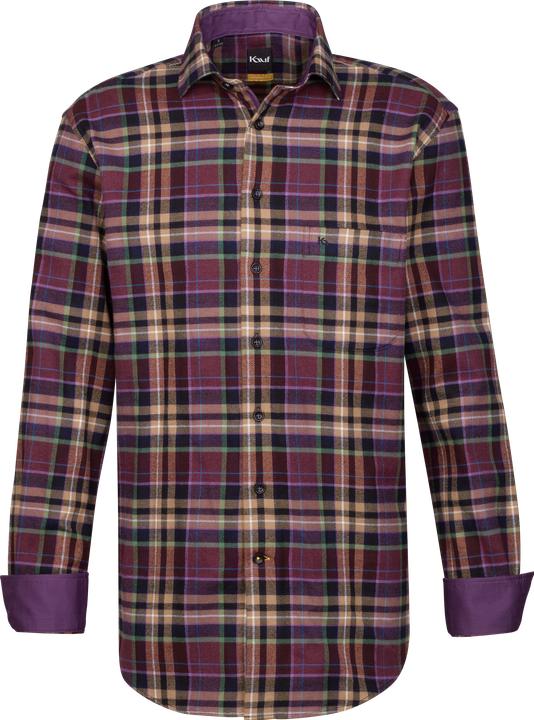 Produktbild Kauf Verona Kent Langarm modern fit in Flanellqualität mit Kontrast (XL)