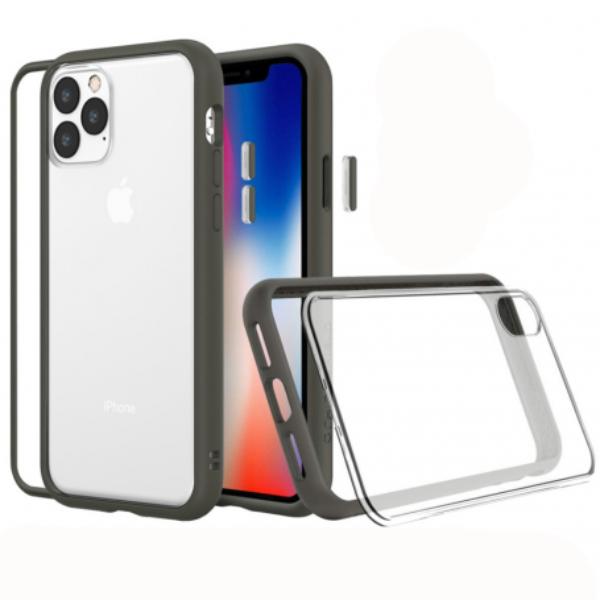 RhinoShield Hülle MOD NX(TM), Graphit Series (Apple iPhone 14 Plus), Smartphone Hülle, Grau