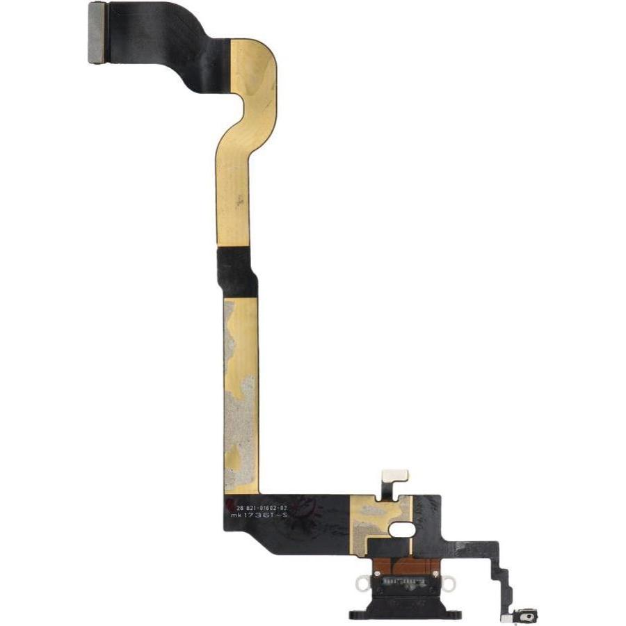 OEM Consumables! Charging flex USB for IPHONE X black (used) (Apple iPhone X), Pezzi di ricambio per dispositivi mobili, Nero