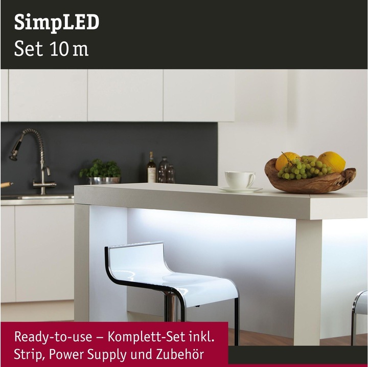 Produktbild Paulmann SimpLED Stripe Set (Tageslicht, 1000 cm, Indoor)