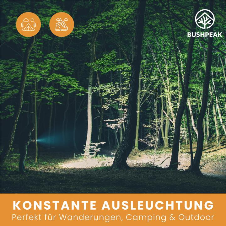 Actual product image Bushpeak Scout 1000 torch - USB (15.50 cm, 1000 lm)