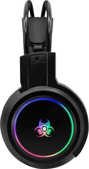 Actual product image Tracer Gaming Ακουστικά GZ X1 με RGB LED φωτισμό,Εύκαμπτο μικρόφωνο,USB,Ρυθμιστή έντασης - SLU47523 (Cable)