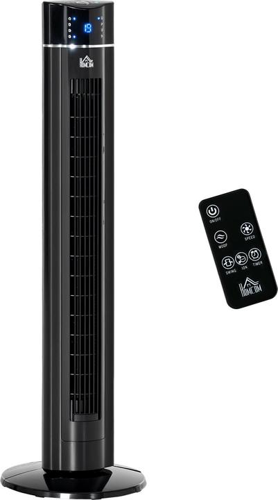 Homcom Turmventilator ABS Schwarz