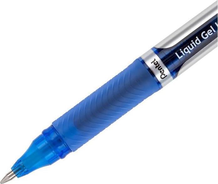 Actual product image Pentel Gel Writer EnerGell Liquid (Blue, Silver, 1x)