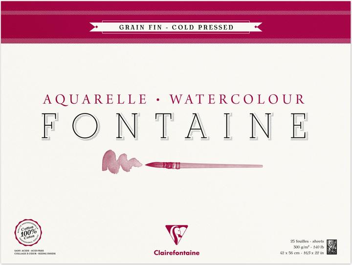 Image du produit Clairefontaine Techniques humides (2180 g/m², 14 x)