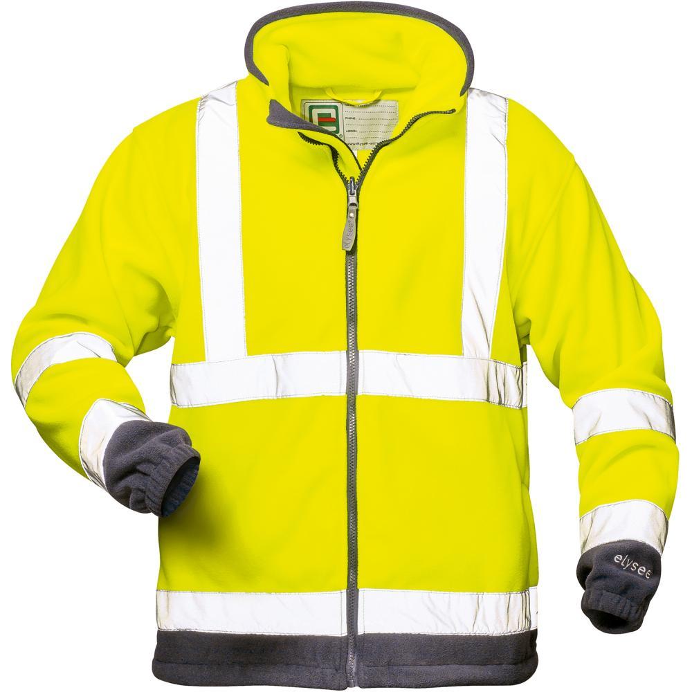 Magni, Arbeitsjacke, Elysee Warnschutz-Fleecejacke "Valentin", 1 Stück, Grösse M, gelb/marine, 22709-M (M)
