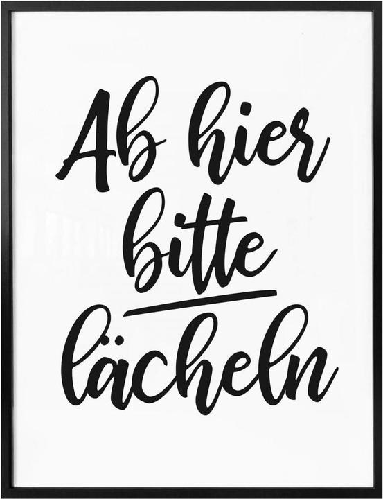 Actual product image Trenddeko Smile from here please (60 x 80 cm)