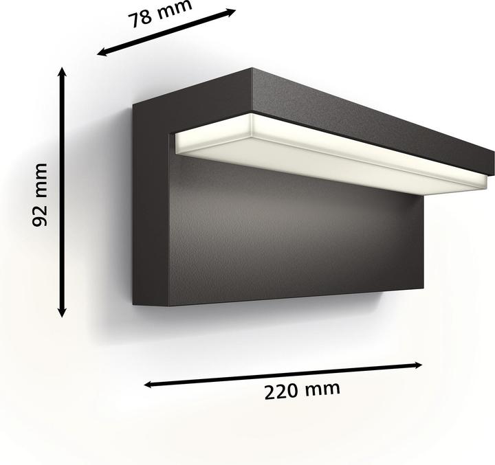 Actual product image Philips Bustan (800 lm, IP44)