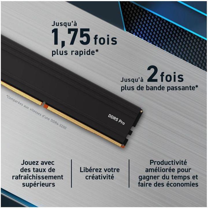Produktbild Crucial Pro (1 x 48GB, 5600 MHz, DDR5-RAM, U-DIMM)