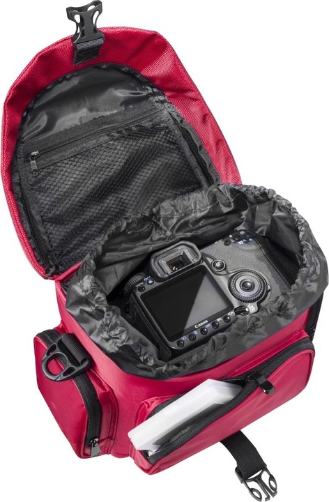 Produktbild mantona premium Fototasche rot/schwarz (Kamera Schultertasche, 1 l)