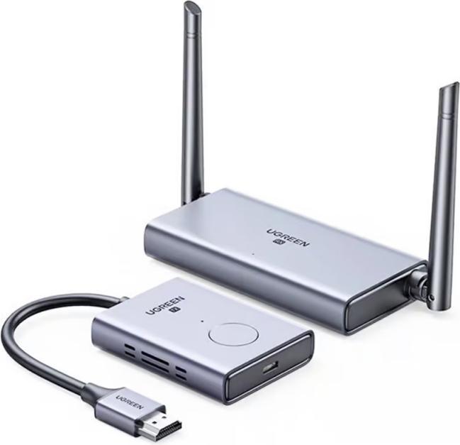 Immagine prodotto Ugreen Trasmettitore e ricevitore HDMI wireless - Grigio (50 m, HDMI 1.4a)