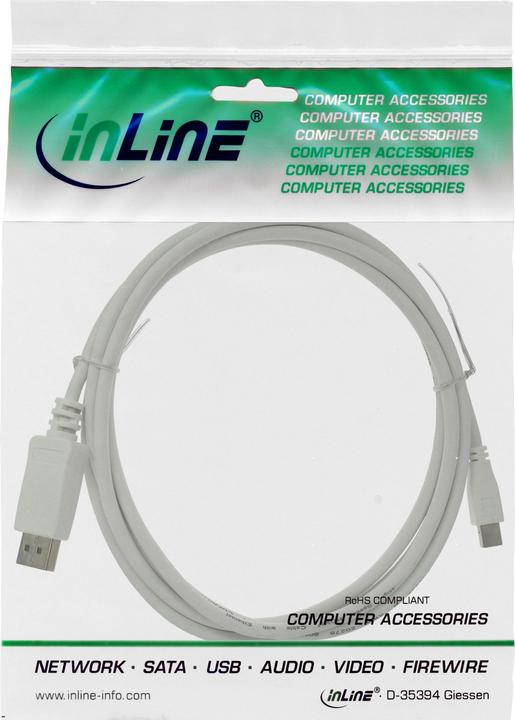 Produktbild InLine Mini DP zu (1 m, DisplayPort, 1.2)