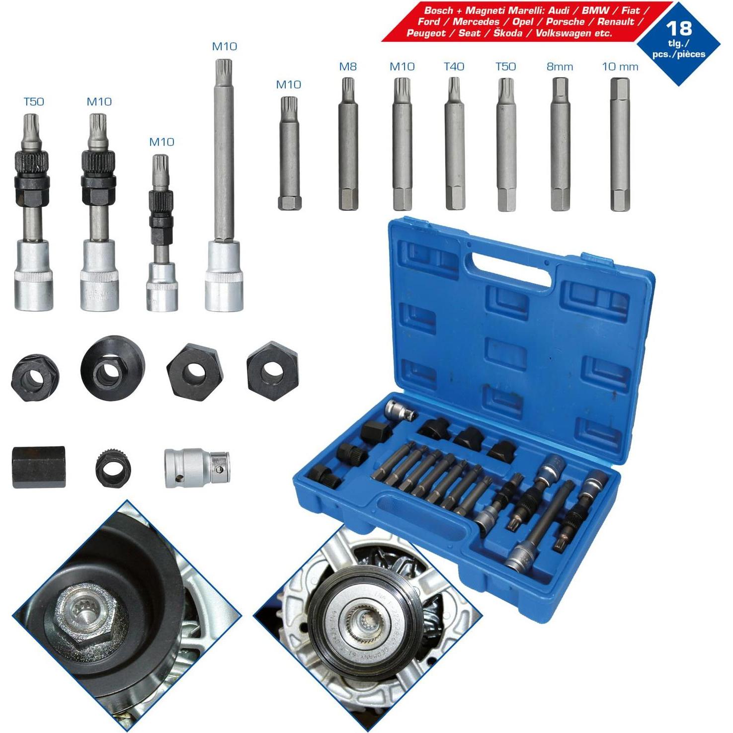 Brilliant Tools, Bits, BT571020 (17 mm, 38mm, 28 mm, 22 mm, 19 mm, 15 mm)