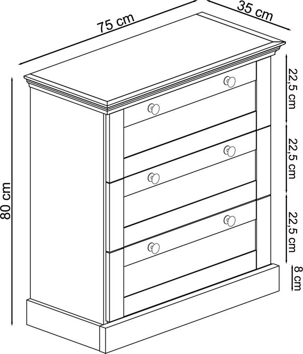 Image du produit Loft 24 Binz (75 x 35 x 80 cm)