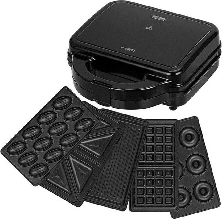 Produktbild MPM MOP-54 Sandwichtoaster 5-in-1 Schwarz