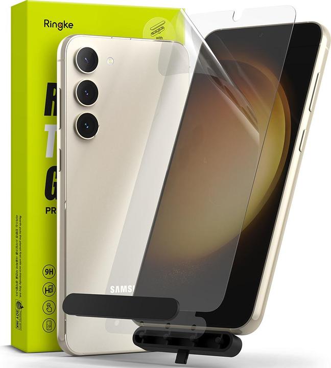 Ringke Szkło Hartowane Tg 2-Pack Galaxy S23+ Plus Clear (2 pcs., Samsung Galaxy S23+)