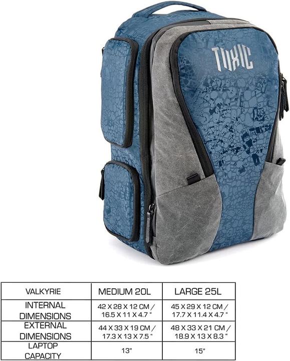 Produktbild 3 Legged Thing Toxic Valkyrie Camera Backpack M Water Resistant "Frog" Pocket Sapphire (20 l)