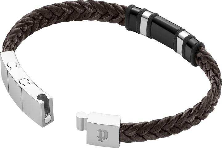 Immagine prodotto Police Wavebreaker (19 cm, Cuoio, Acciaio inossidabile)