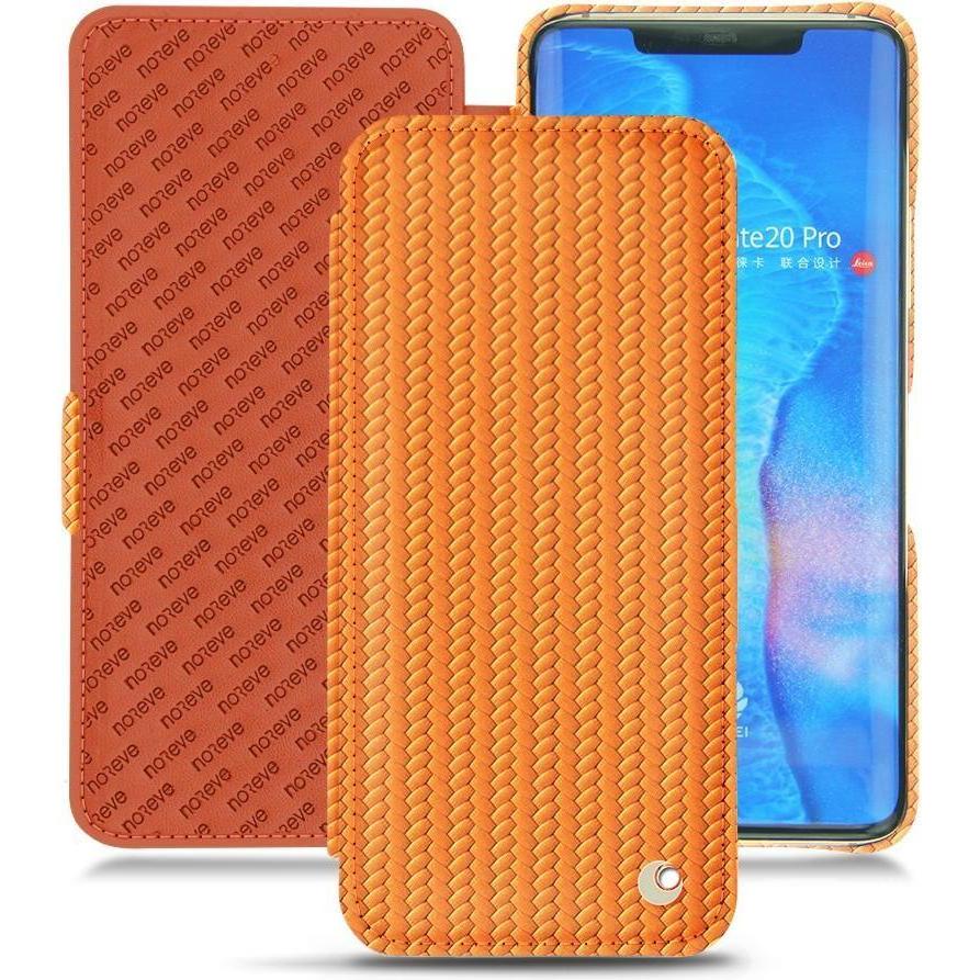 Thumbnail - Noreve Lederschutzhülle horizontal (Huawei Mate 20 Pro), Smartphone Hülle, Orange