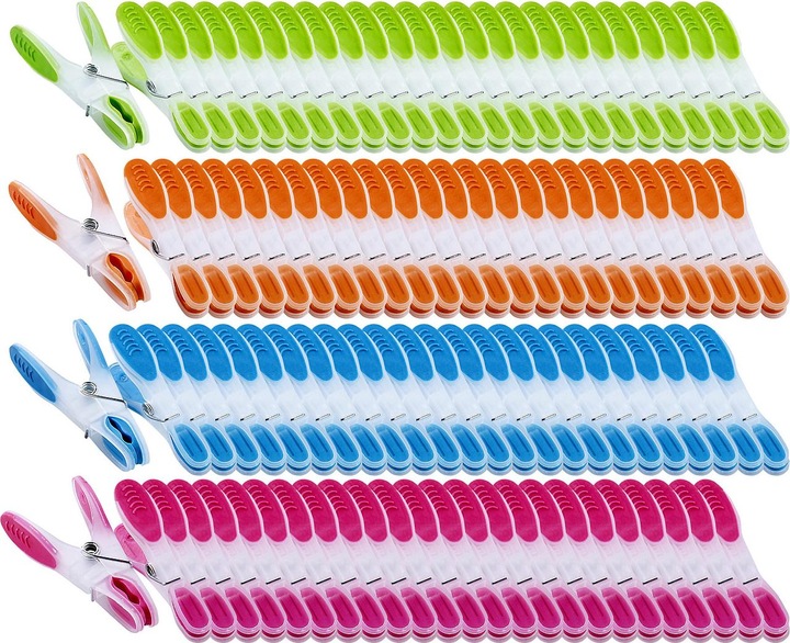 Produktbild Pearl Extra starke Wäscheklammern mit Soft-Grip, 200 Stück, in 4 Farben