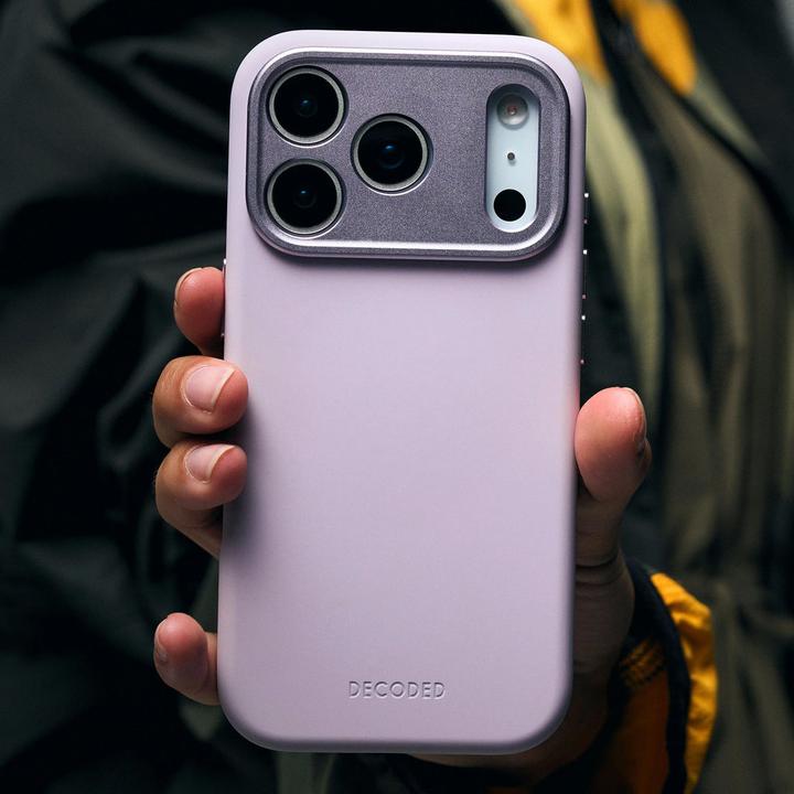 Actual product image Decoded Silicone Backcover Apple iPhone 17 Pro Lavender (Apple iPhone 17 Pro)