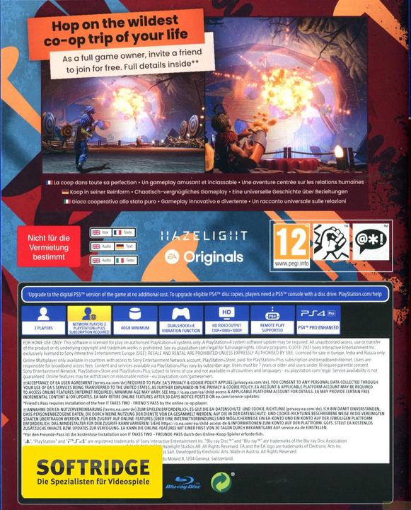 Produktbild EA Games It Takes Two (PS4, DE)