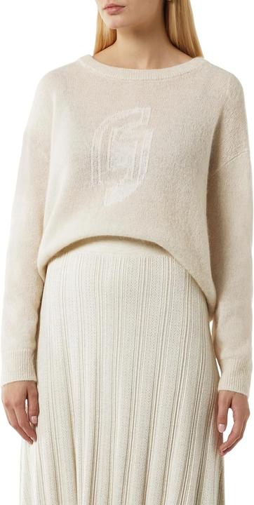 Produktbild Comma Strickpullover Pullover mit Artwork aus Alpakamix (M)