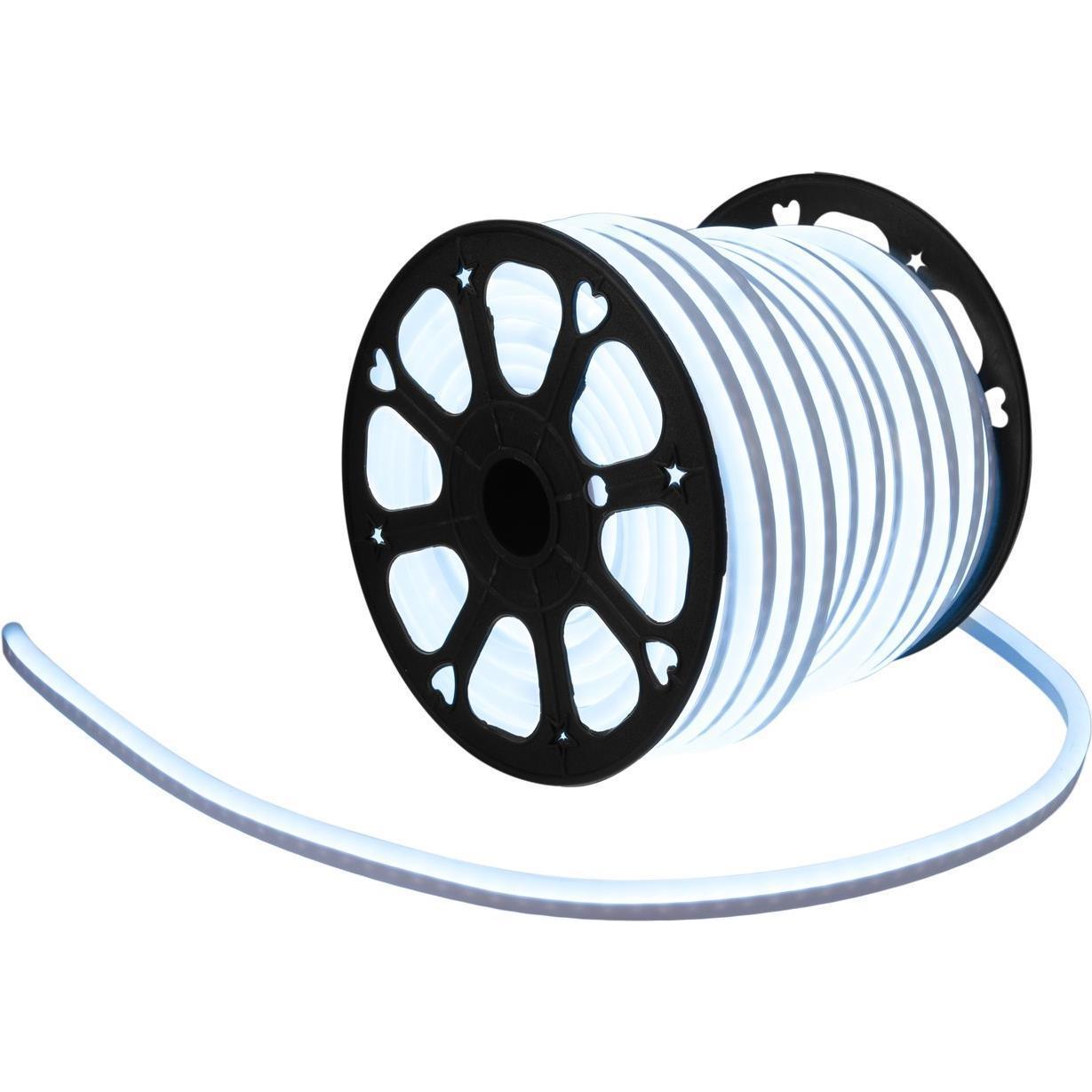 Eurolite LED Neon Flex 230V Slim kaltweiss 100cm, Zubehör DJ, Weiss