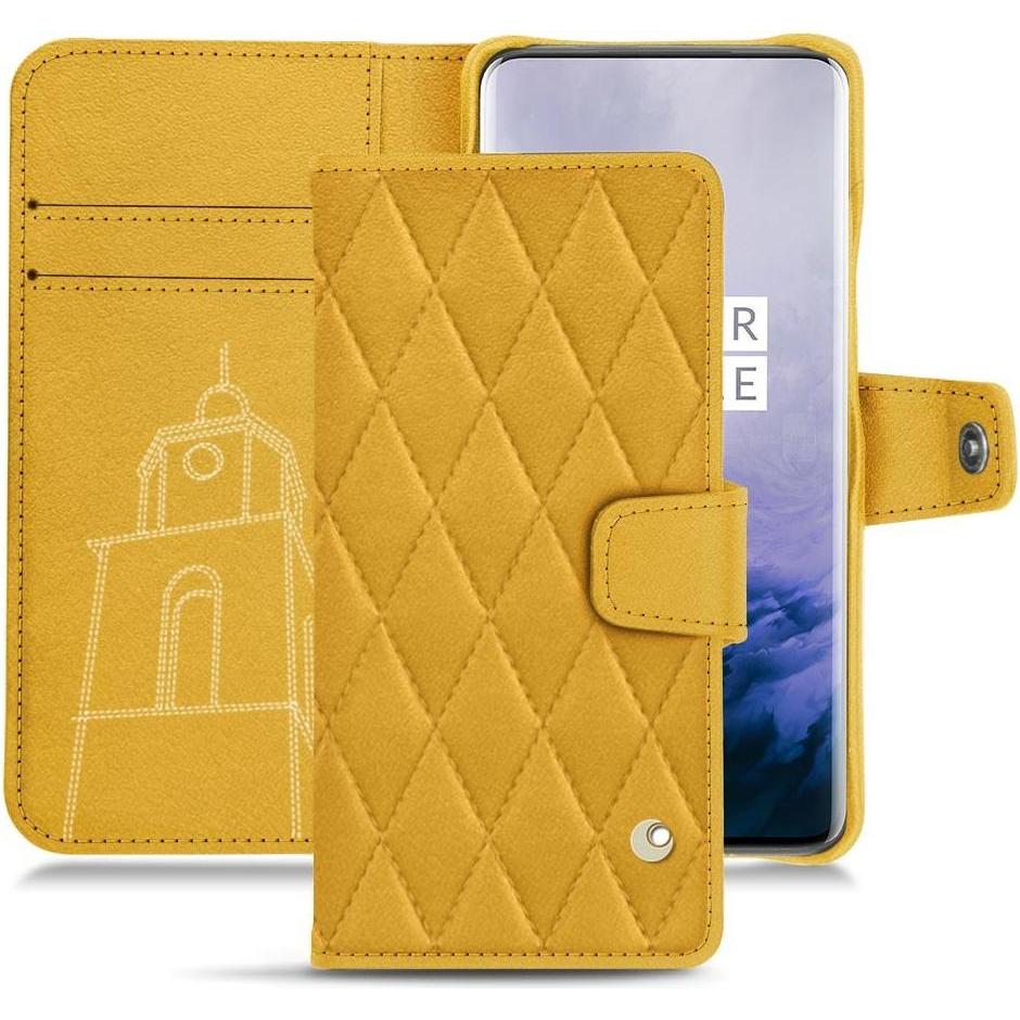 Noreve Lederschutzhülle Wallet (OnePlus 7 Pro), Smartphone Hülle, Orange