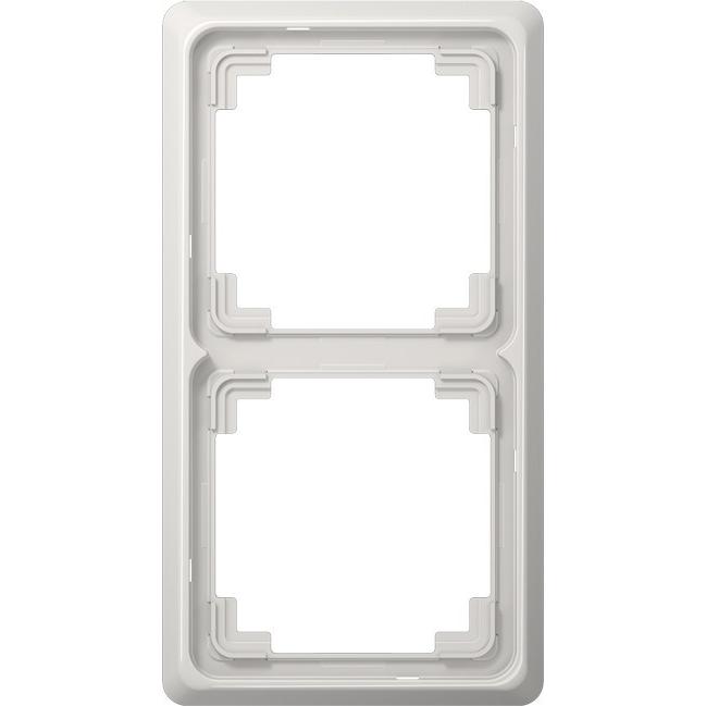 JUNG, Zubehör Schalterprogramm, Einbaurahmen 2f lgr glz CD / CD PLUS Kst CDP582LG