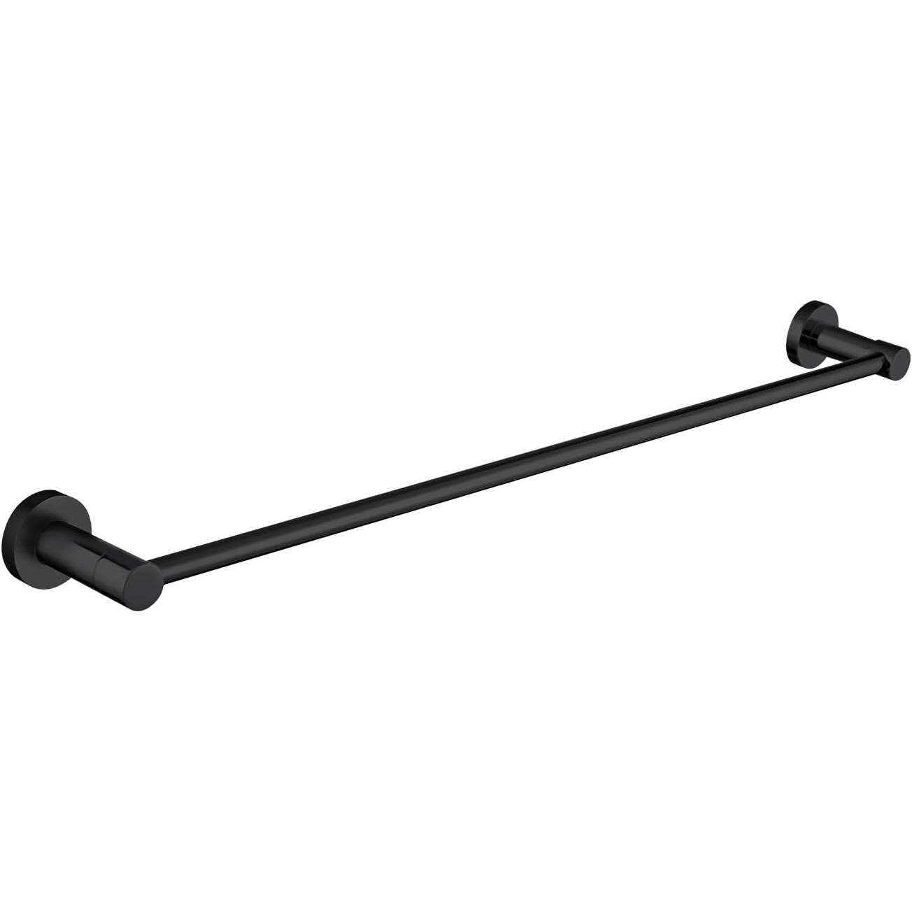 Omnires, Porta asciugamani + ganci per asciugamani, Modern Project Handtuchhalter 60 cm mattschwarz