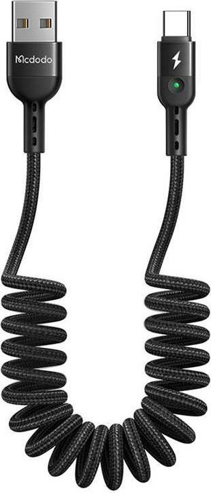 Produktbild Mcdodo USB Spring Cable to USB-C Omega CA-6420 1.8m (Black) (1.80 m, USB 3.2 Gen 1)