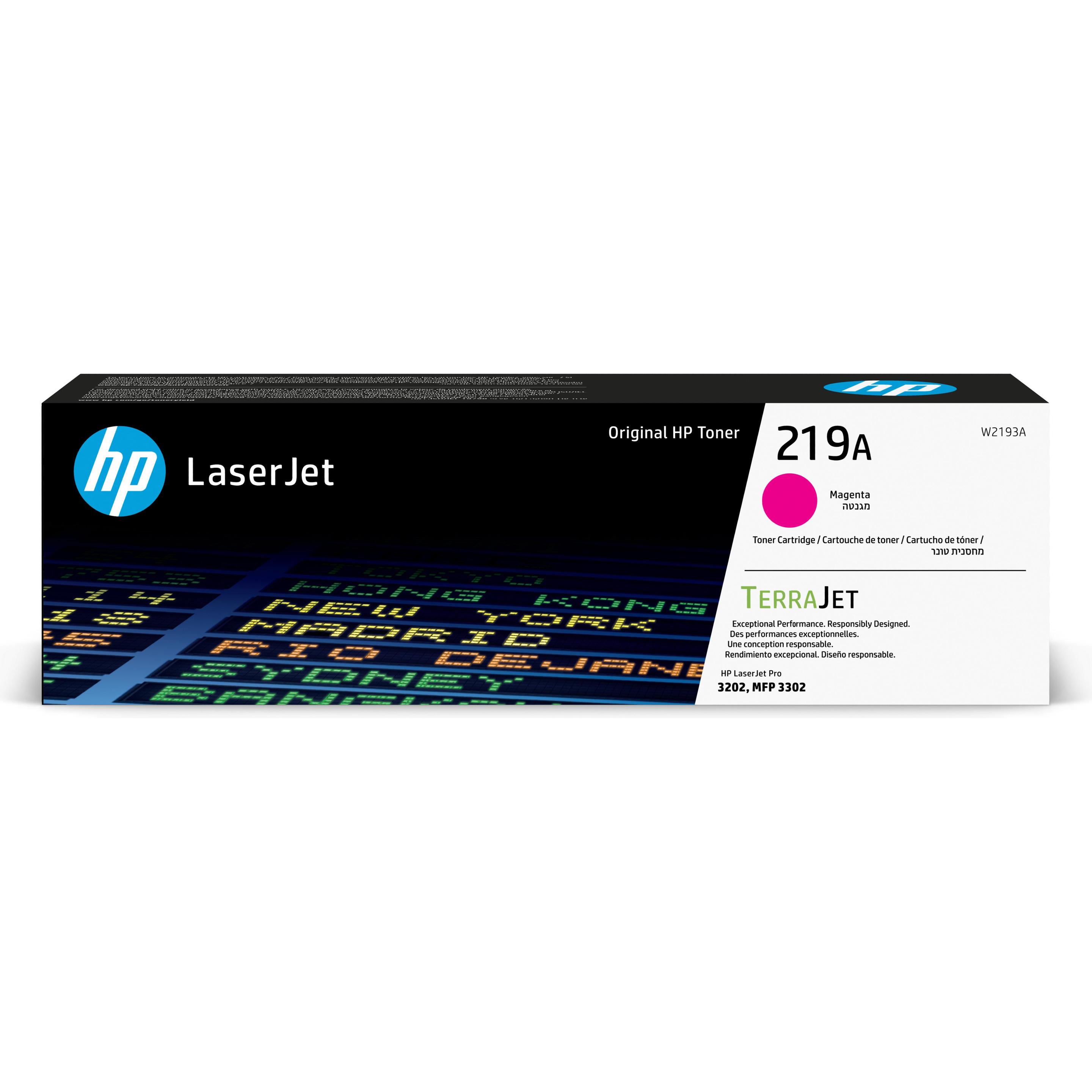 HP, Toner, 219A Magenta Original LaserJet-Tonerkartusche, 1200 Seiten, Magenta, 1 Stück(e) (M)