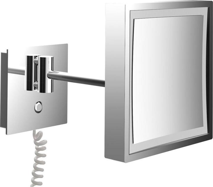 Actual product image Emco LED cosmetic mirror chrome 1 arm 3 compartments