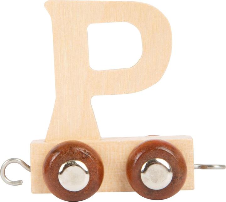 Actual product image small foot - Holzbuchstabenzug - P - 12 Stück