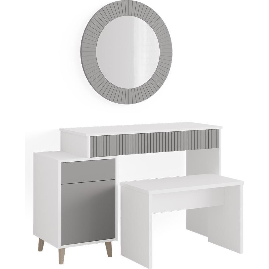 Vicco, Schminktisch, Arles mit Hocker (120 x 77 x 40 cm)