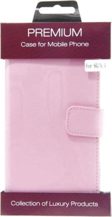 Immagine prodotto NoName Custodia a libro in pelle sottile per iPhone 6 Plus - rosa 4250710556335 (Apple iPhone 6 Plus)
