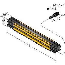 Turck, Sicurezza personale, Barriera fotoelettrica di sicurezza per la protezione personale Paerchen SLLP14-1470P88