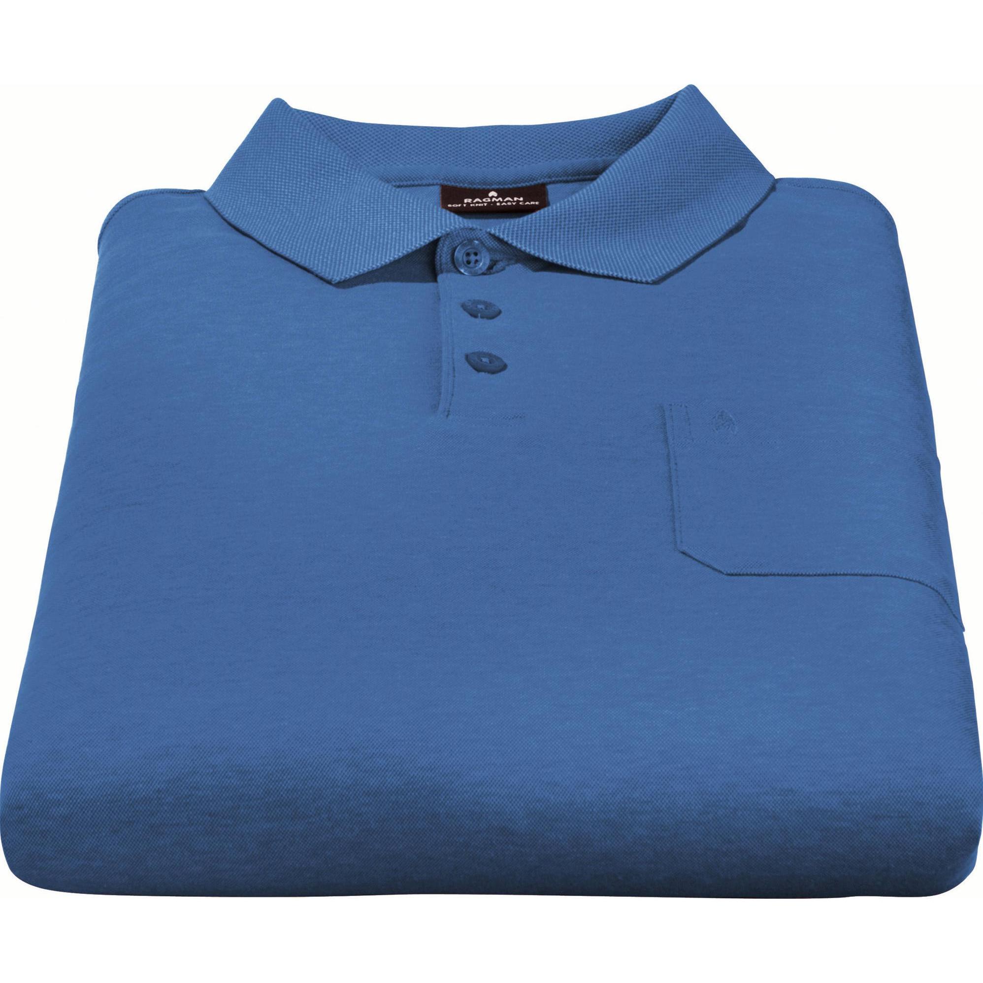 Thumbnail - Ragman, Herren, Shirt, Herren-Poloshirt, Blau, (M)