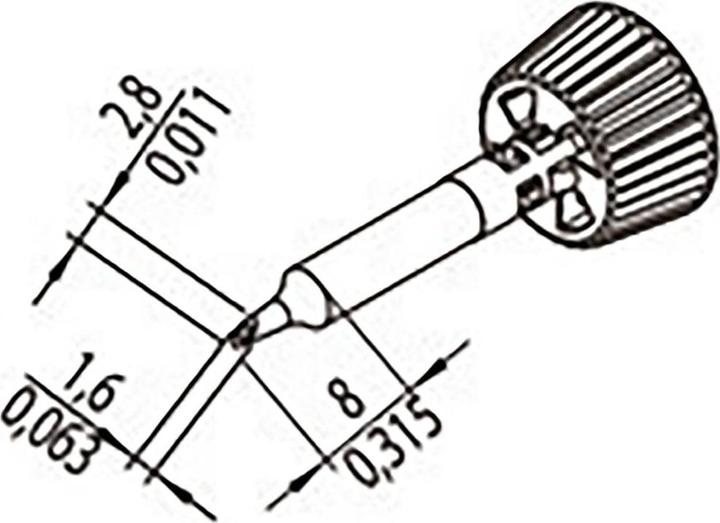 Immagine prodotto 0142WDLF16/SB Punta saldante Dimensione punta 1,60 mm Contenuto 1 pz. (Punta di saldatura)