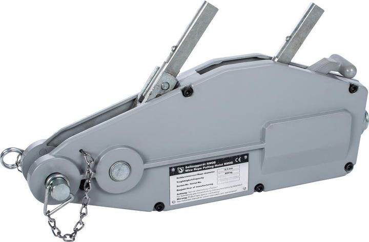 Produktbild Magni Planeta G10104 ROPEMASTER RM16 Aluminium Seilzuggerät, Tragfähigkeit 1.600 kg mit Hebelrohr 20 m Sei