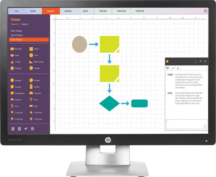 HP EliteDisplay E242 (1920 x 1200 pixels)