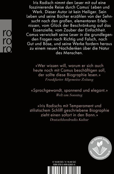Produktbild Camus (Deutsch, Iris Radisch, 2014)
