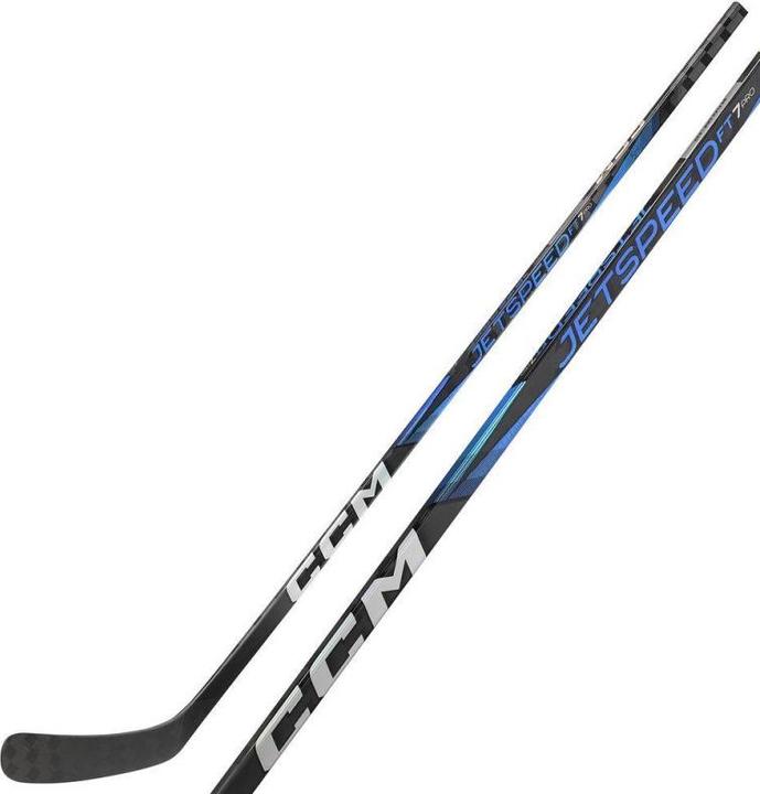 Produktbild CCM JetSpeed FT7 PRO JR Custom Colors Hockey Composite Schläger (JR 50 Flex, Rechts, 28, Chrom) (Rechts)